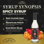 Liquid Alchemist Spicy Habanero Infused Simple Syrup for Cocktails – Real Ingredients Make our Habanero Syrup a Great Spicy Margarita Mix & Paloma Picante - Vegan, Non-GMO Sweet Heat Drink Mix (12 oz)