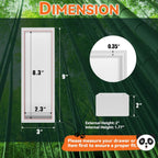 Utensil Organizer Silverware Drawer Organizer - Set of 2, Stackable Kitchen Organization, Bamboo Storage Box Tray for Kitchen Gadgets Bathroom Countertop (White)