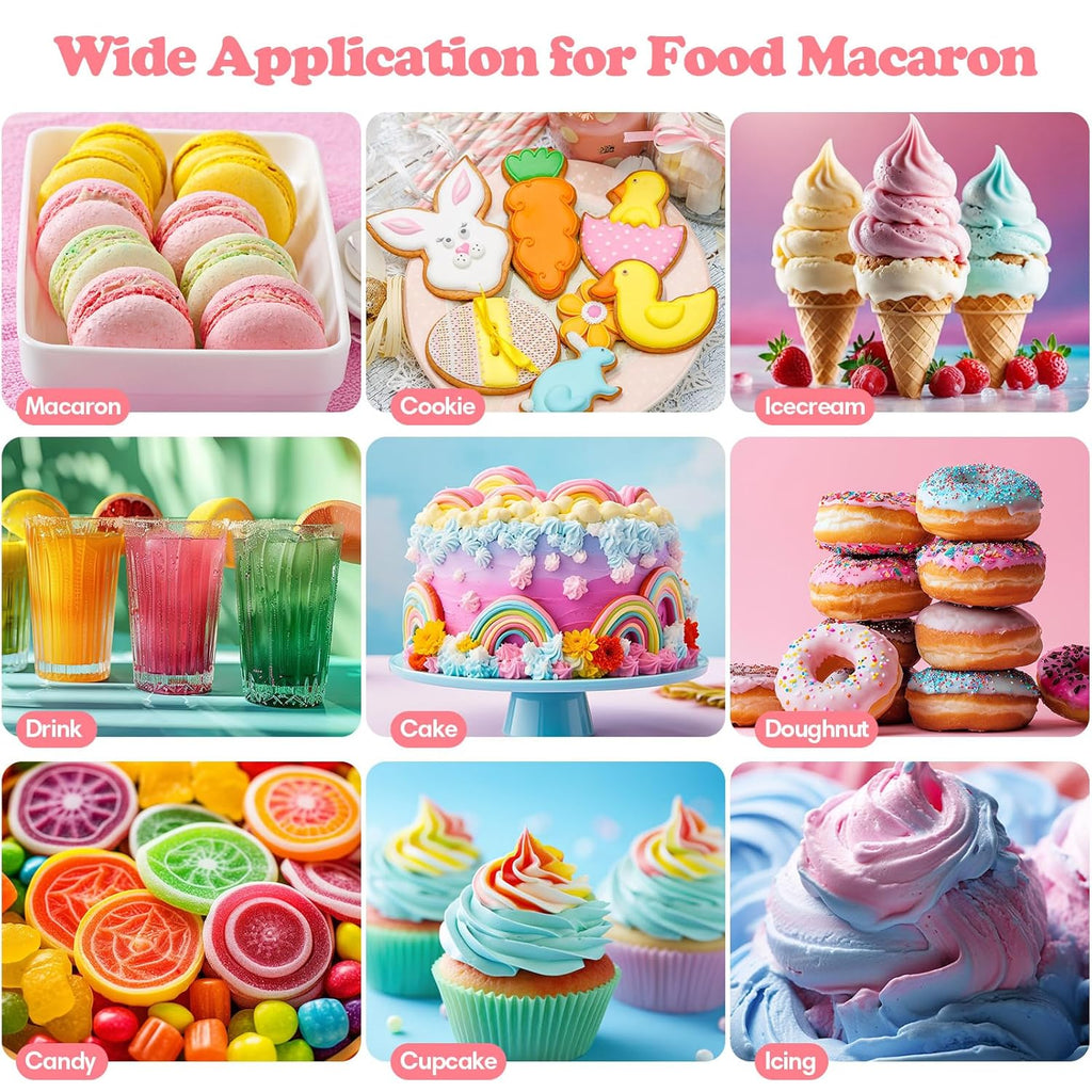 Gel Food Coloring 12 Colors Set for Cake Decorating,Cherrysea Edible Food Dye for Baking Royal Icing Cookie Supplies Gluten Free Food Grade Food Coloring Gel Kits, 0.25 Fl. Oz/Bottles