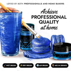 MONÉGASQUE Blue Edible Glitter for Drinks 7g – Edible Glitter for Cakes - Blue Luster Dust for Drinks, Cocktail, Cake, & Strawberries - Drink, Food Decorations, & Cake Decorations Spray Sparkles