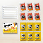 J WAY Instant Passionfruit Pineapple Green Tea Kit with Authentic Fruity Colorful Tapioca Boba, Ready in Under One Minute, Paper Straws Included - 6 Servings