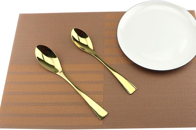 Cutlery Set, 20-piece Mirror Polishing Gold 18/10 Stainless Steel Dinnerware Flatware Sets,Service for 4,w/Dinnerware Knife, Forks, Soup Spoon, Salad Spoon, Dessert Fork