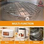 KEESHA 10 Inch Cooling Rack - 304 Stainless Steel Dish Rack for Cooking and Baking - Premium Steamer Rack, Canning Rack - Stackable Cake Cooling Rack