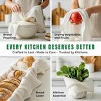 Flour Sack Towels | Tea Towel for Crafts| Kitchen Dish Cotton Blank Towel for Embroidery| Baking Bread Proofing Linen Cover| Thick Absorbent Quick Dry| 12 Pack 15"x 25" Natural