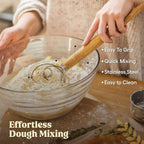 Sourdough Bread Proofing Basket Set – 9 inch Round Oval Banneton Baskets with Bread Lame, Dough Whisk, Scraper & Liners – Bread Making Kit & Sourdough Starter Supplies