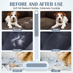 Pet Hair Remover 4 in 1, Pet Hair Remover Brush for Furniture, with Carpet Rake and Lint Rollers Use for Couch, Carpet, Furniture, Bedding, Car Interior Cleaning