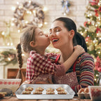 Baking Sheet with Cooling Rack Set [2 Sheets + 2 Racks], Deedro Stainless Steel Cookie Sheet Baking Pan Half Sheets Oven Tray with Rack, 10 x 8 x 1 Inch, Heavy Duty, Non-toxic, Dishwasher Safe