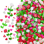 Sprinkles Rose Cake Decorations Topper Edible Themed Sprinkles For Cake Decorations, Baking, Ice Cream, Cookies, Cupcake Topper 4.58OZ