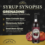 Liquid Alchemist Grenadine Syrup for Cocktails - Real Ingredients Make our Pomegranate Syrup the Perfect Shirley Temple Mix - Our Small Batch Grenadine is Non-GMO, Gluten Free & Vegan (12 oz)