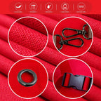 5 Pack Kitchen Apron, Work Apron, Canvas, Multiple Pockets, Gardening, Painting, BBQ, Artist, Carpenter, Sizes M to XXL, Red