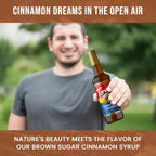 Jimoco® Syrup Pump Dispenser + Torani® Brown Sugar Cinnamon Syrup, 25.4 oz - Coffee Syrup Pump & Flavoring Bundle