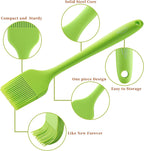 4PCS Silicone Basting Pastry Brush, MONGSEW Heat Resistant Food Brush Spread Oil Butter Sauce for BBQ Grill Baking Kitchen Cooking, BPA Free, Dishwasher Safe (Multicolor, 4 Pcs)