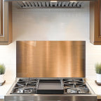 DAIFURONGE Tempered Glass Backsplash For Kitchen Behind Stove,Stove Backsplash Top Cover,Easy to Clean Glass Splashback, Sink Cover Splash Guard, Kitchen Wall Decor (30"x16"(76.2x40.64cm))