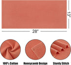 Kitinjoy 100% Cotton Waffle Weave Kitchen Towels, 8-Pack Super Soft and Absorbent Dish Towels for Drying Dishes, Kitchen Hand Towels, 13 in x 28 in, Coral