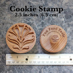 Wood Cookie Stamp, 2.5 Inch (Deco Flower CS-026)