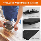 Floating Shelves for Wall, Black Wood Set of 2, 24" Mounted Shelf for Kitchen, Living Room, Bedroom, Bathroom Storage, Book Shelf, Home Decor, Frame Display