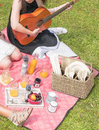 StorageWorks Wicker Flatware Organizer, Hand Woven Seagrass Cutlery Holder for Countertop with Handle, 1 Pack