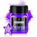 Edible Glitter - 1oz Luster Dust Edible Food Grade Glitter for Cocktail, Cake Decorating, Baking, Drinks - Shimmer Dust Powder, Metallic Food Coloring Powder for Icing, Fondant, Candy, Cookie (Purple)