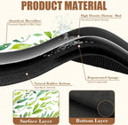 Dish Drying Mat Watercolor Green Leaves Coffee Bar Mat for Countertop Absorbent Hide Stain Rubber Backed Dish Drainer Rack Pad Espresso Machine Cafe Table Decor 15.7 x 23.6 Inch