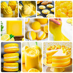 Food Coloring - Vibrant Liquid Icing Food Coloring Set for Baking, Cake Decorating, Easter Egg, Airbrush - Tasteless Food Color Dye for Fondant, Slime, DIY Crafts - 5.5 Fl.oz / 160ml Each (Lemon)