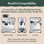 Roobi Espresso Cleaning Disc Compatible with Breville. 54mm Backflush for Disc Espresso Cleaning Tablets, 2 Pack
