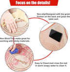 Silicone Pastry Mat 34X26 Inch Nonstick Baking Mat with Measurement, Perfect for Dough Mat, Pastry Board, Kitchen Counter Mat, For Dough, Pie Crust, Fondant, Pasta/Pizza, Red