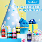 Food Coloring Liquid - Vibrant Color Food Coloring for Cake Decorating, Baking, Easter Egg, Icing - Tasteless Food Color Dye for Fondant, Cooking, Slime, Airbrush (Red, 8 Fl.oz)