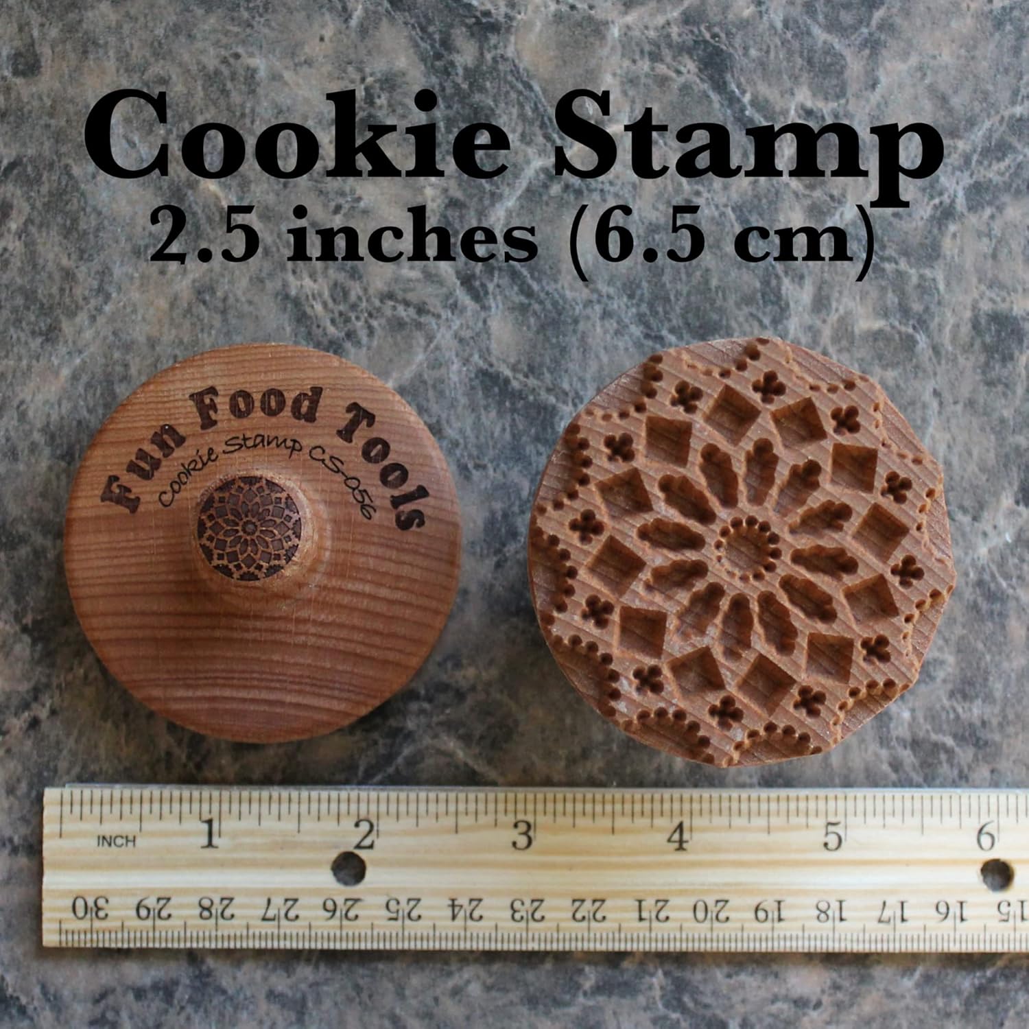 Wood Cookie Stamp, 2.5 Inch (Chartres Cathedral CS-056)