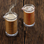 Ackers 4 Oz Glass Measuring Cup,Borosilicate Shot Glass with V-Shaped Spout(Pack of 2)