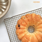 CHEFMADE Baking and Cooling Rack, 16.3-Inch Non-Stick Bold-Grid Design Rectangle Wire Rack for Oven Baking (Champagne Gold)