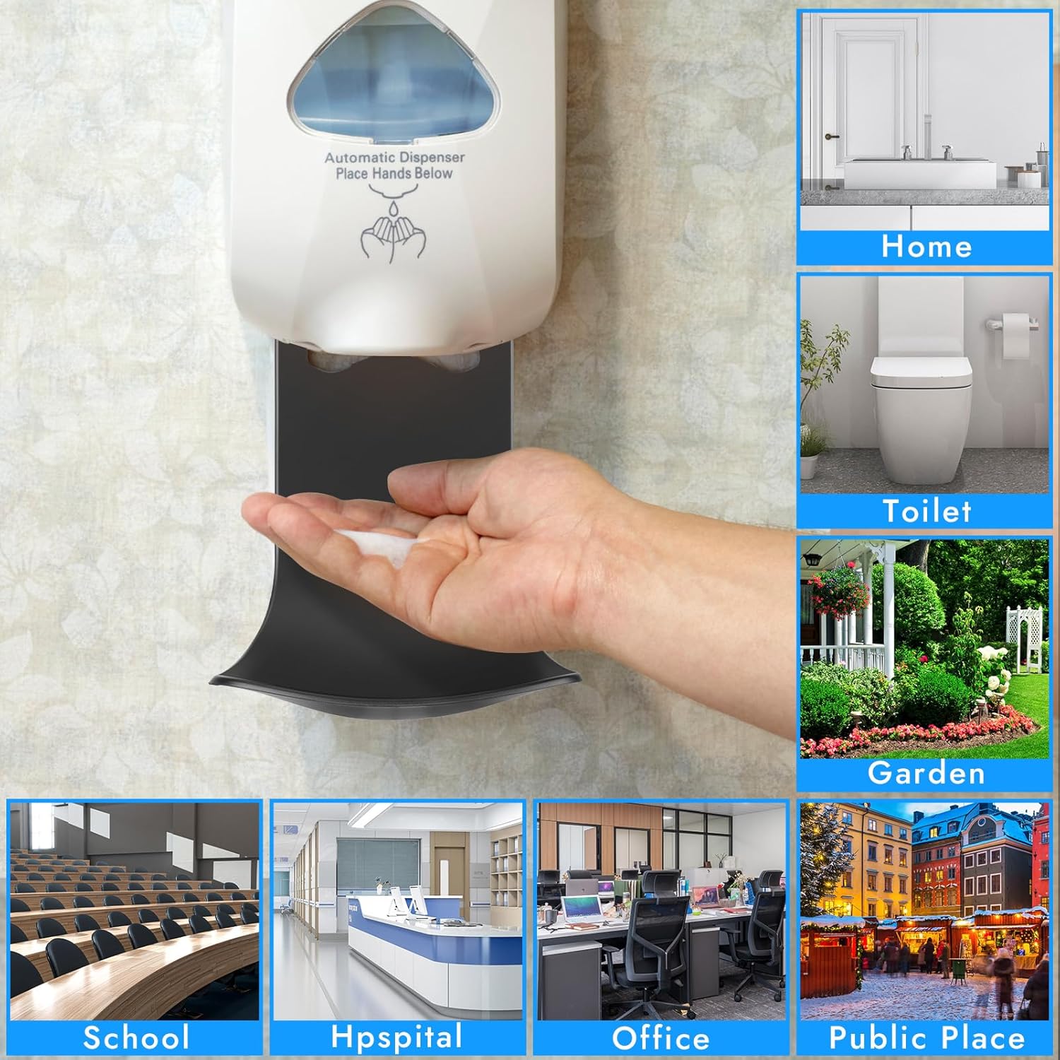 5PCS Dispenser Drip Tray Wall Mount Soap Dispenser Bracket, Laundry Detergent Drip Catcher Prevent Dripping and Spraying, Easy to Clean(Black)