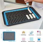 2PCs GUY DREAM Perforated Silicone Baking Mat 11-4/5" x 15-3/4" - Eclair Mat for Baking - Steaming Mesh For Half Size Cooking Sheet - Non-Stick Reusable Oven Liner