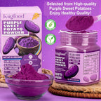 Purple Sweet Potato Powder - Kiigfood 5.3 oz/150g Pure Natural Premium Purple Food Coloring Powder for Smoothies, Baking, Juices, Pasta - Gluten-Free, No Additives, Vegan, Non-GMO