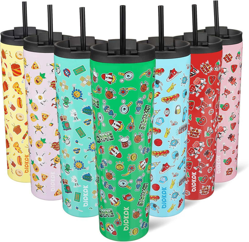 BJPKPK 34oz Stainless Steel Insulated Tumbler With lid And Straw Travel Coffee Thermal Tumblers Cup For Women And Men,Game