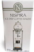 Nispira Luxury Ice Cold Brew Dripper Coffee Maker in Stainless Steel and Borosilicate Glass, 600 ml Silver