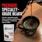 Blackout Coffee Chocolate Cherry Flavored Medium Roast - Freshly Roasted in the USA - 12 oz Ground Coffee Pouch