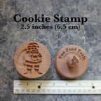 Wood Cookie Stamp, 2.5 Inch (Santa CS-048)