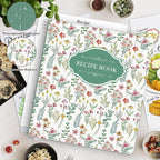 Lanpn Recipe Binder 8.5x11 3 Ring Kit, Blank Organizer Recipe Binder Waterproof Cookbook to Write in Your Own Recipes with 60 Plastic Sleeves,116 Recipes, Dividers,Labels & Stickers, Green