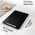 Ibyx Elegant Sliding Tray for Your Coffee Maker & Heavy Kitchen Appliances - Sturdy, Slides Easily from Under The Cabinet (Black, 9.5”W x 14”D)