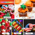 Food Coloring Liquid Set - 12 Vibrant Color Food Grade, Food Coloring Gel Concentrated Neon Icing Colors for Cake Decorating, Baking, Easter Egg, Icing, Fondant, Cooking, Slime Making DIY Supplies Kit - 0.35 Fl. oz (10 ml)/Bottles