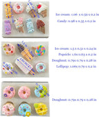 Lovely Small Items Silicone Fondant Molds Set For Cake Topper, Gumpaste, Candy & Chocolate, Polymer Clay and More (Snack Food)