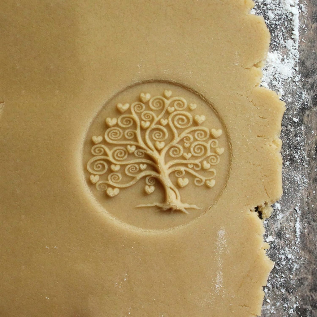 Wood Cookie Stamp, 2.5 Inch (Tree of Love CS-059)