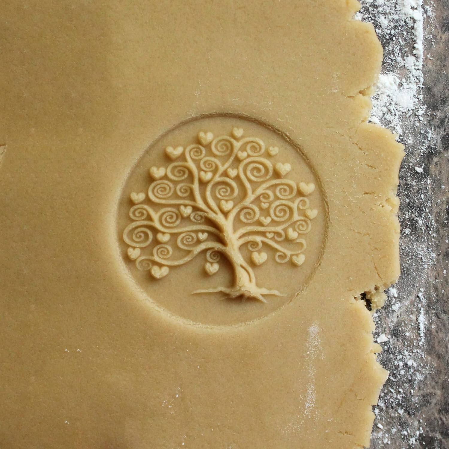 Wood Cookie Stamp, 2.5 Inch (Tree of Love CS-059)