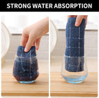 Homaxy 100% Cotton Terry Kitchen Dish Cloths, Ultra Soft and Absorbent Dish Towels for Kitchen, Suitable for Drying and Washing Dishes, 8 Pack, 12 x 12 Inches, Navy Blue