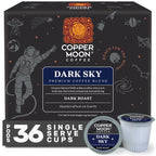 Copper Moon Single Serve Coffee Pods for Keurig K-Cup Brewers, Dark Roast, Dark Sky Blend, 36 Count