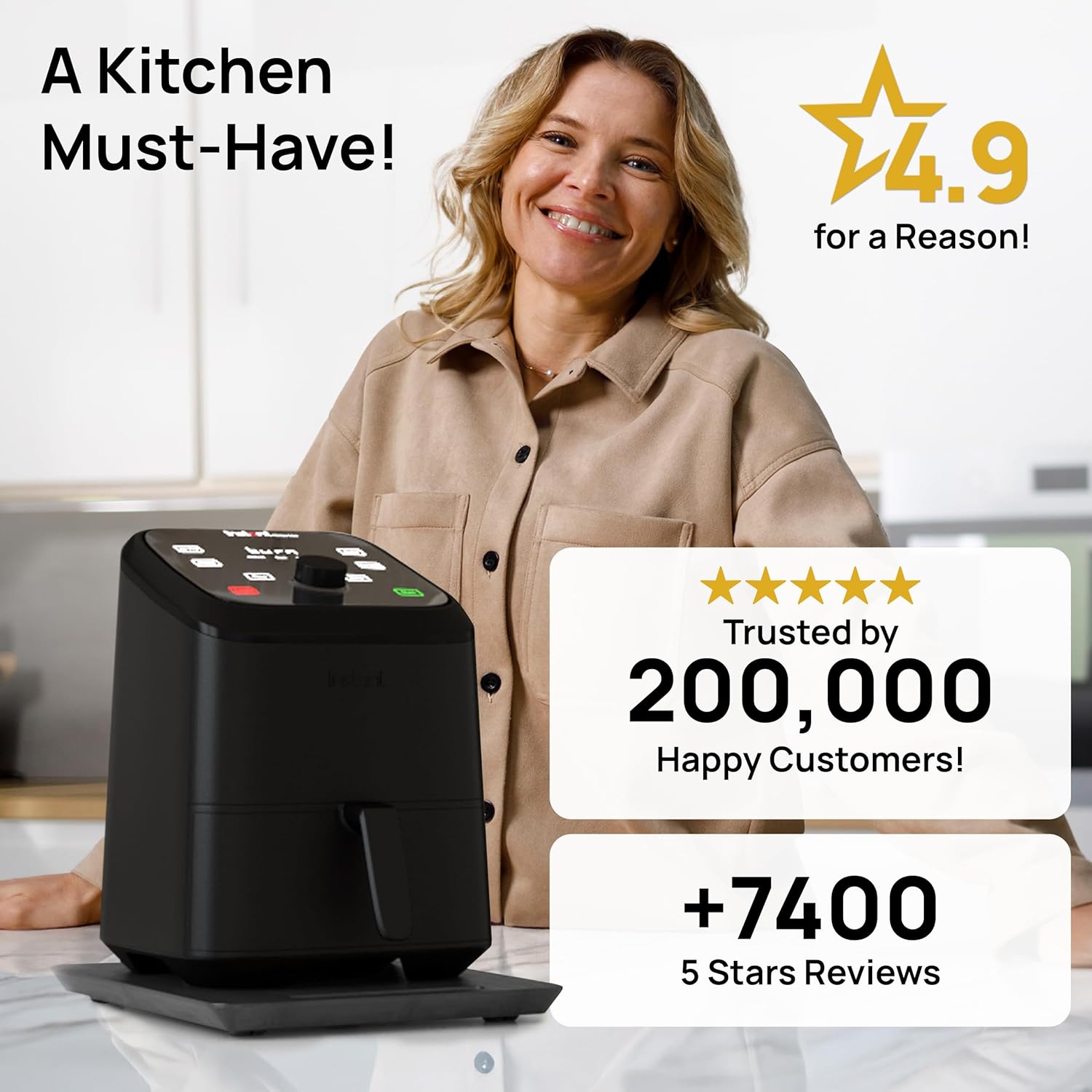 Ibyx Elegant Sliding Tray for Your Coffee Maker & Heavy Kitchen Appliances - Sturdy, Slides Easily from Under The Cabinet (Black, 9.5”W x 14”D)