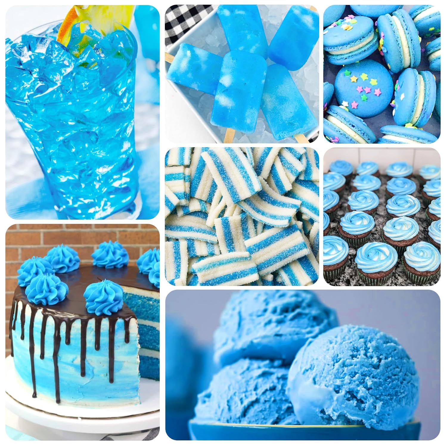 Gel Food Coloring - 4.5oz Vivid Food Coloring Gel for Baking, Cake Decorating, Cookie, Fondant, Macaron - Tasteless Concentrated Edible Food Color Dye for Icing, Slime, Drinks, DIY Crafts (Light Blue)