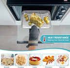 TeamFar Cooling Rack, 8.75” x 6.25” Stainless Steel Wire Baking Rack for Cooking Roasting Grilling, Fit for Oven Pan, Oven & Dishwasher Safe, Non-toxic & Heavy-Duty, 2PCS