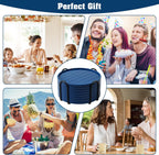 Coasters,Drink Coasters Set of 8 with Holder (Navy Blue, 12pcs)