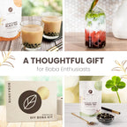 Boba Snob Boba Tea Making Kit, Bubble Tea Kit with Boba Gift Set, Boba Tea Maker Kit with Premium Loose Leaf Teas, Tumbler, Two Stainless Steel Boba Straws, Teaspoon, and Tapioca Boba Pearls (Large)